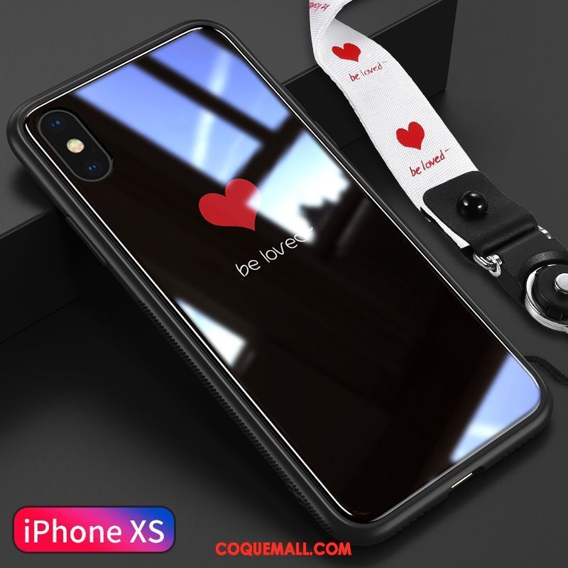 Étui iPhone Xs Amoureux Téléphone Portable Amour, Coque iPhone Xs Marque De Tendance Créatif