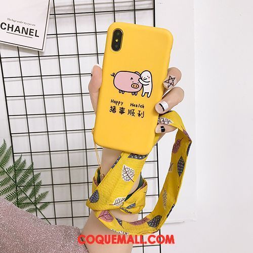 Étui iPhone Xs Bleu Téléphone Portable Personnalité, Coque iPhone Xs Tout Compris Simple