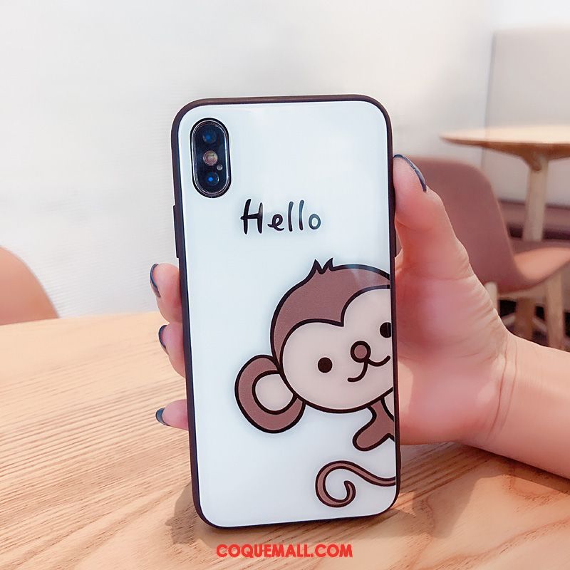 Étui iPhone Xs Créatif Nouveau Téléphone Portable, Coque iPhone Xs Dessin Animé Amoureux