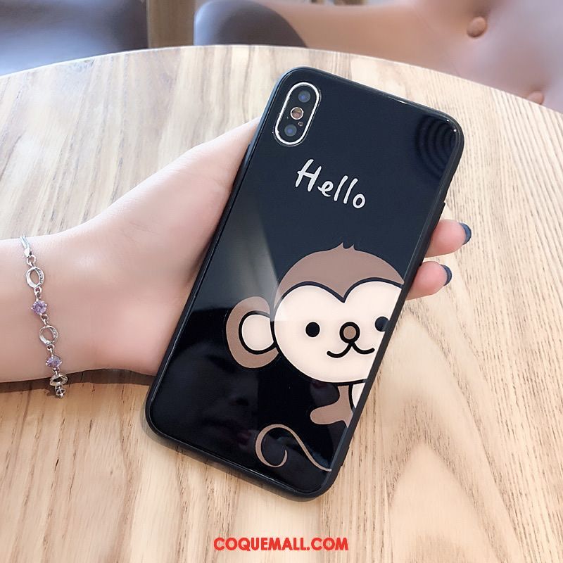 Étui iPhone Xs Créatif Nouveau Téléphone Portable, Coque iPhone Xs Dessin Animé Amoureux