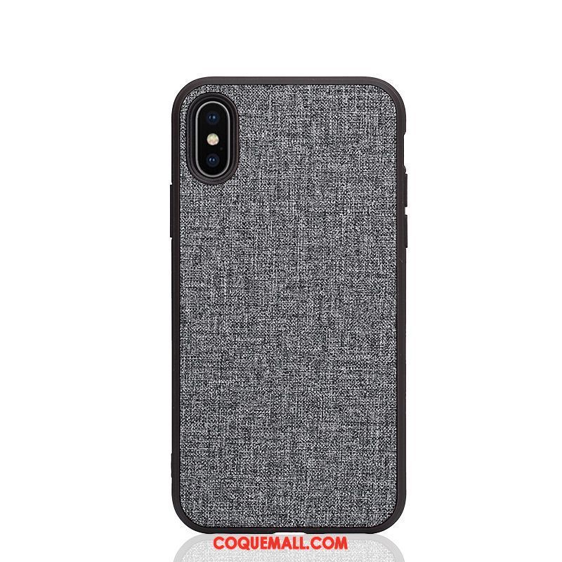 Étui iPhone Xs Délavé En Daim Téléphone Portable Silicone, Coque iPhone Xs Protection Rose Braun