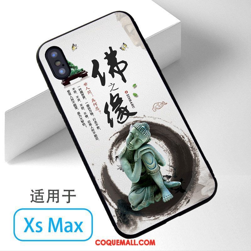 Étui iPhone Xs Max Bouddha Jaune Téléphone Portable, Coque iPhone Xs Max