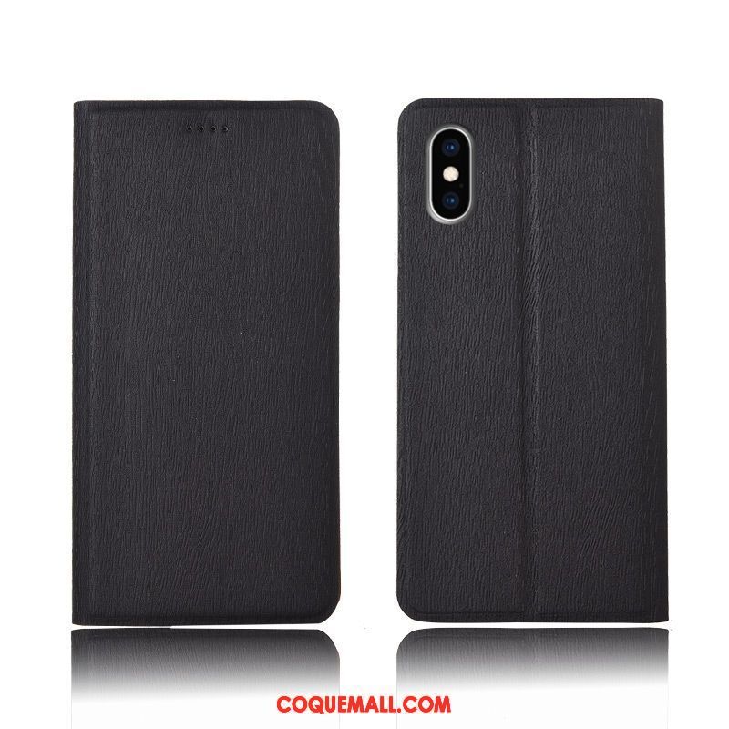 Étui iPhone Xs Max Créatif Modèle Fleurie Clamshell, Coque iPhone Xs Max Incassable Protection