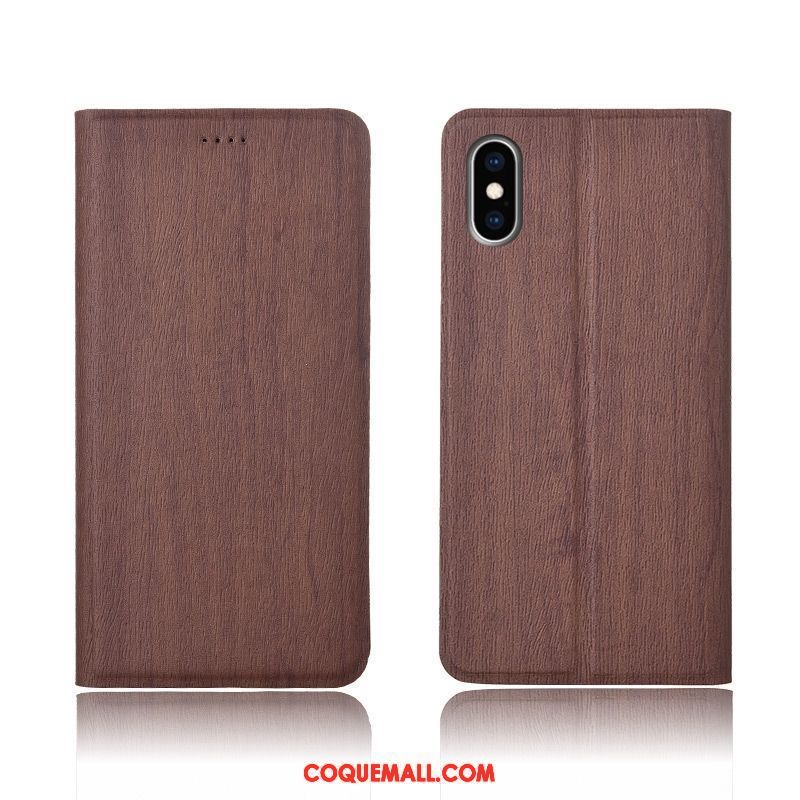 Étui iPhone Xs Max Créatif Modèle Fleurie Clamshell, Coque iPhone Xs Max Incassable Protection