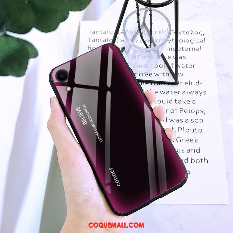 Étui iPhone Xs Max Créatif Protection Rouge, Coque iPhone Xs Max Violet Nouveau