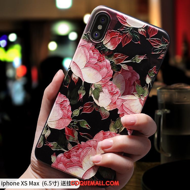 Étui iPhone Xs Max Créatif Vert Très Mince, Coque iPhone Xs Max Nouveau Marque De Tendance Beige