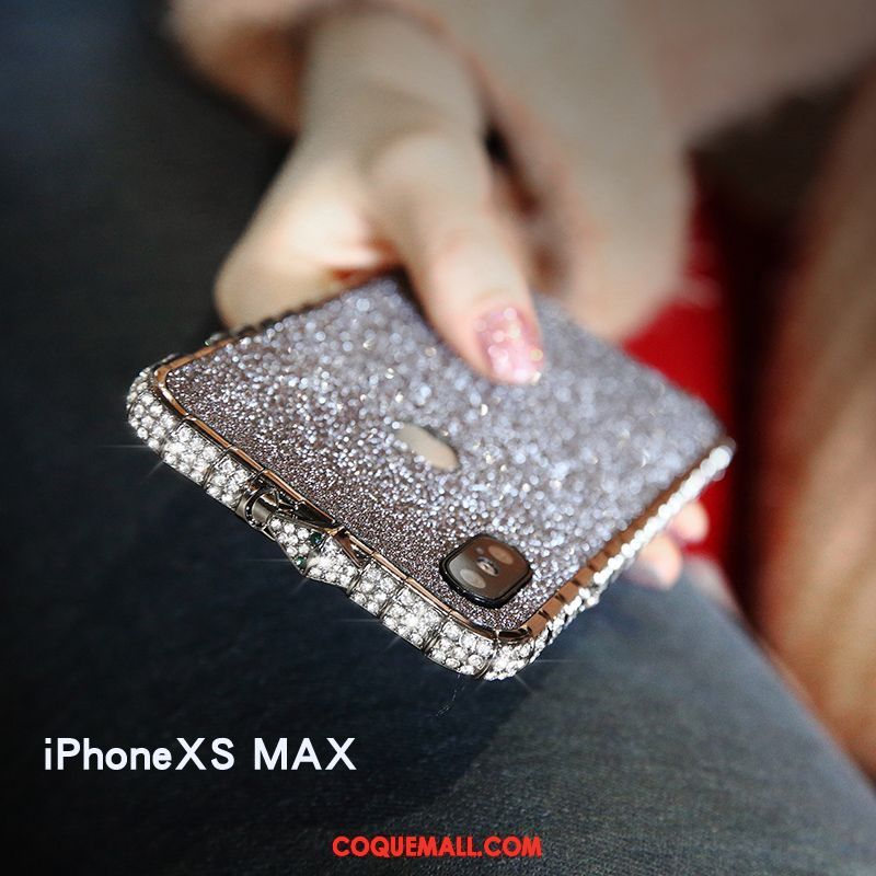 Étui iPhone Xs Max Délavé En Daim Incassable Rouge, Coque iPhone Xs Max Tendance Téléphone Portable