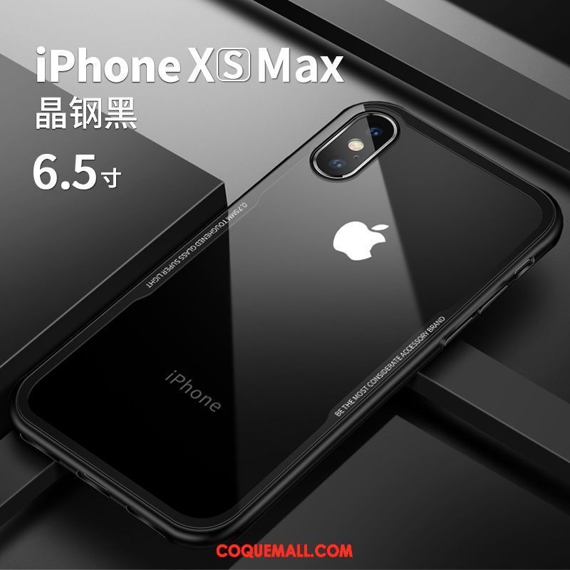 Étui iPhone Xs Max Marque De Tendance Personnalité Silicone, Coque iPhone Xs Max Transparent Tout Compris