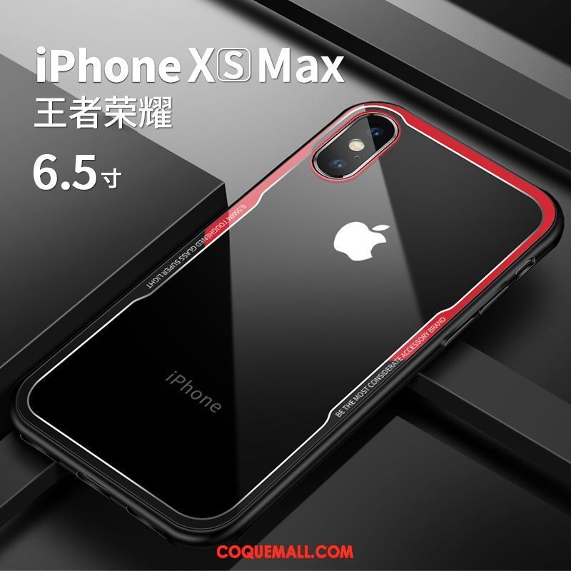 Étui iPhone Xs Max Marque De Tendance Personnalité Silicone, Coque iPhone Xs Max Transparent Tout Compris