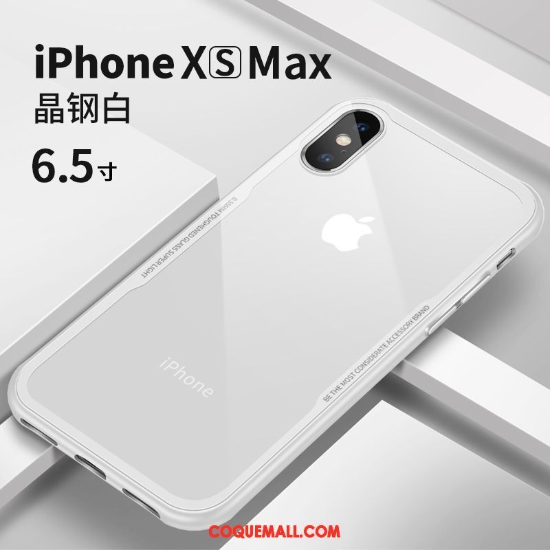 Étui iPhone Xs Max Marque De Tendance Personnalité Silicone, Coque iPhone Xs Max Transparent Tout Compris