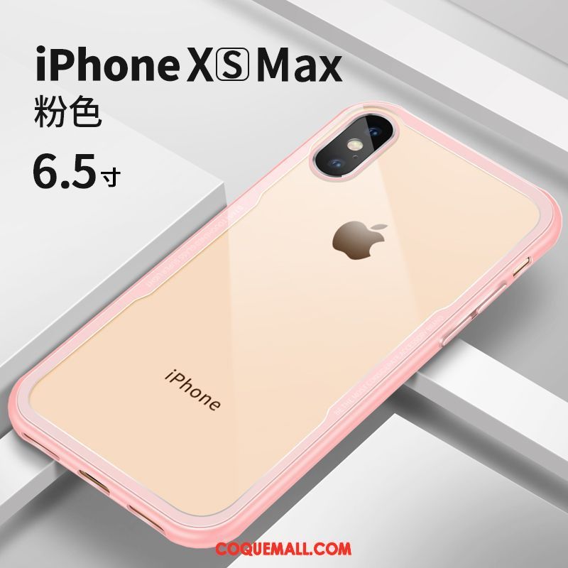 Étui iPhone Xs Max Marque De Tendance Personnalité Silicone, Coque iPhone Xs Max Transparent Tout Compris