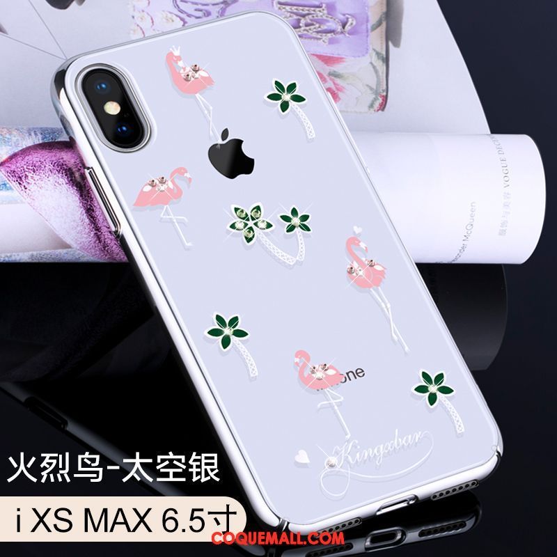 Étui iPhone Xs Max Nouveau Transparent Difficile, Coque iPhone Xs Max Créatif Luxe