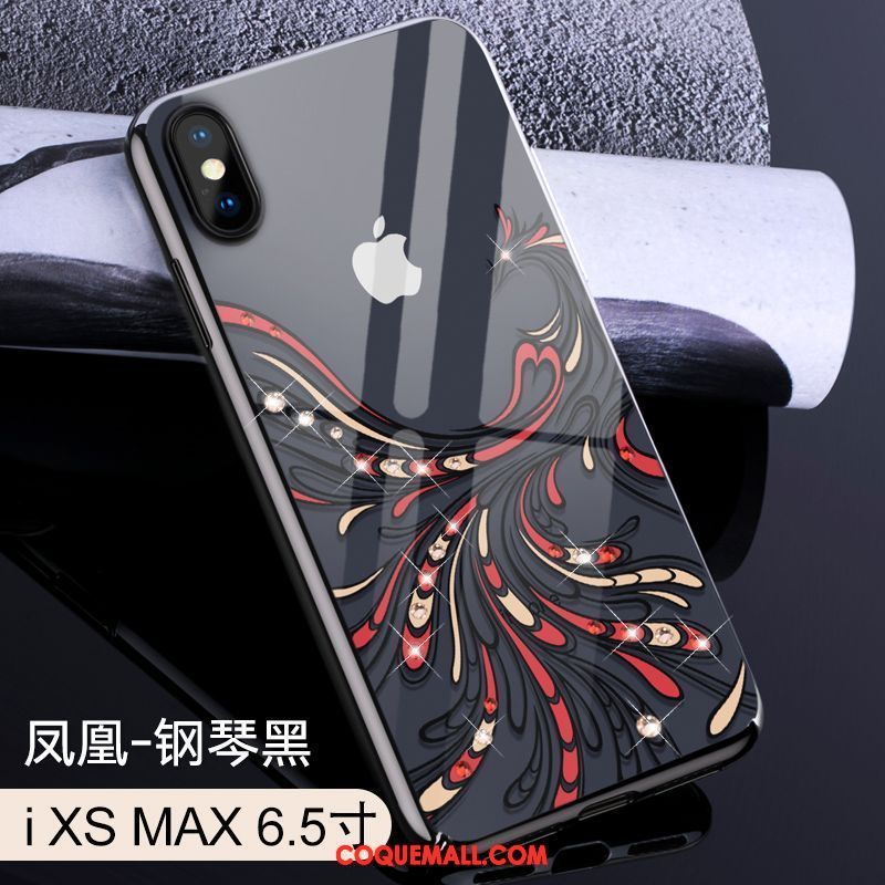 Étui iPhone Xs Max Nouveau Transparent Difficile, Coque iPhone Xs Max Créatif Luxe