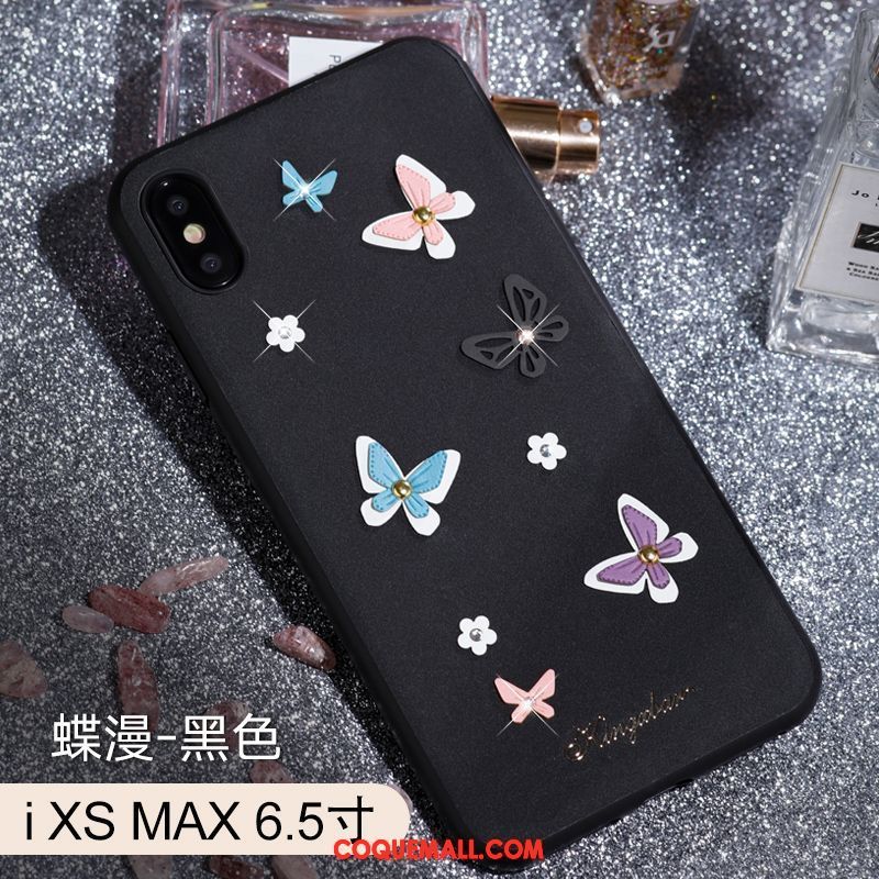 Étui iPhone Xs Max Protection Luxe Luxe, Coque iPhone Xs Max Mode Dimensionnel