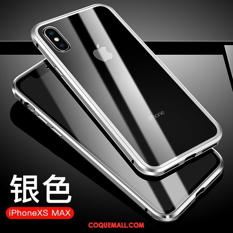 Étui iPhone Xs Max Reversible Tendance Verre, Coque iPhone Xs Max Nouveau Dégradé