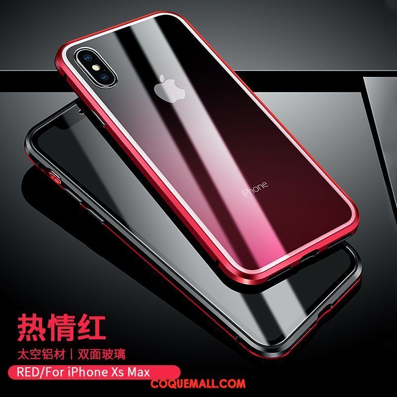 Étui iPhone Xs Max Reversible Tendance Verre, Coque iPhone Xs Max Nouveau Dégradé