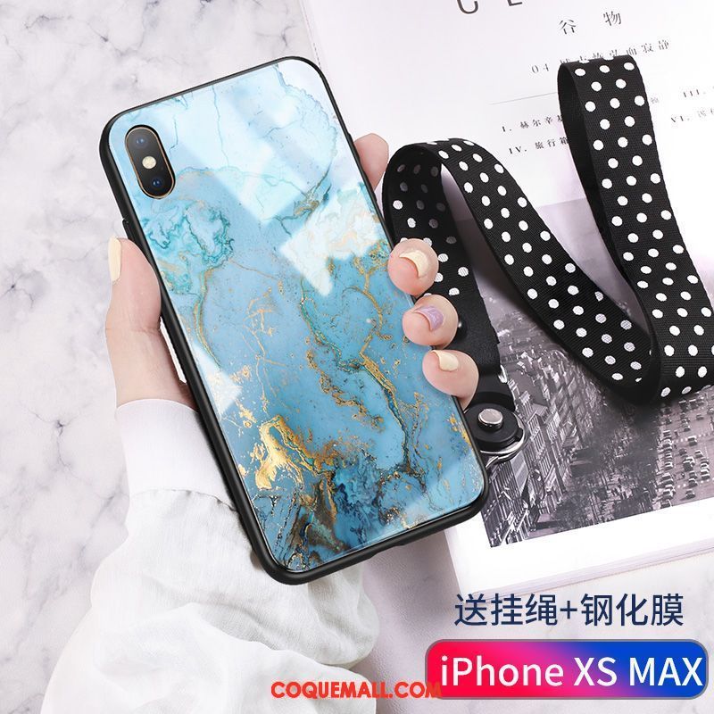 Étui iPhone Xs Max Tout Compris Marque De Tendance Verre, Coque iPhone Xs Max Luxe Nouveau