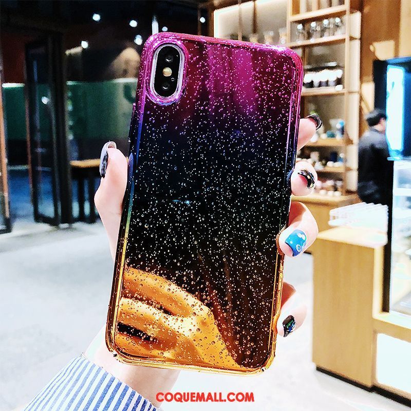 Étui iPhone Xs Max Téléphone Portable Nouveau Personnalité, Coque iPhone Xs Max Protection Dégradé