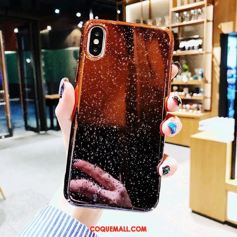 Étui iPhone Xs Max Téléphone Portable Nouveau Personnalité, Coque iPhone Xs Max Protection Dégradé