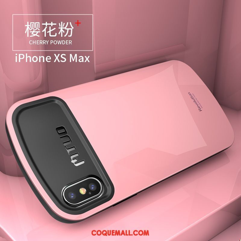 Étui iPhone Xs Max Téléphone Portable Tendance Nouveau, Coque iPhone Xs Max Net Rouge Protection Beige