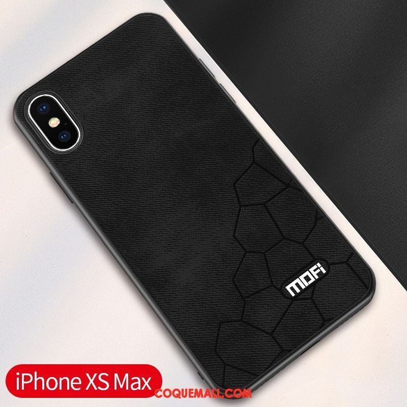 Étui iPhone Xs Max Téléphone Portable Très Mince Tissu, Coque iPhone Xs Max Silicone Marque De Tendance
