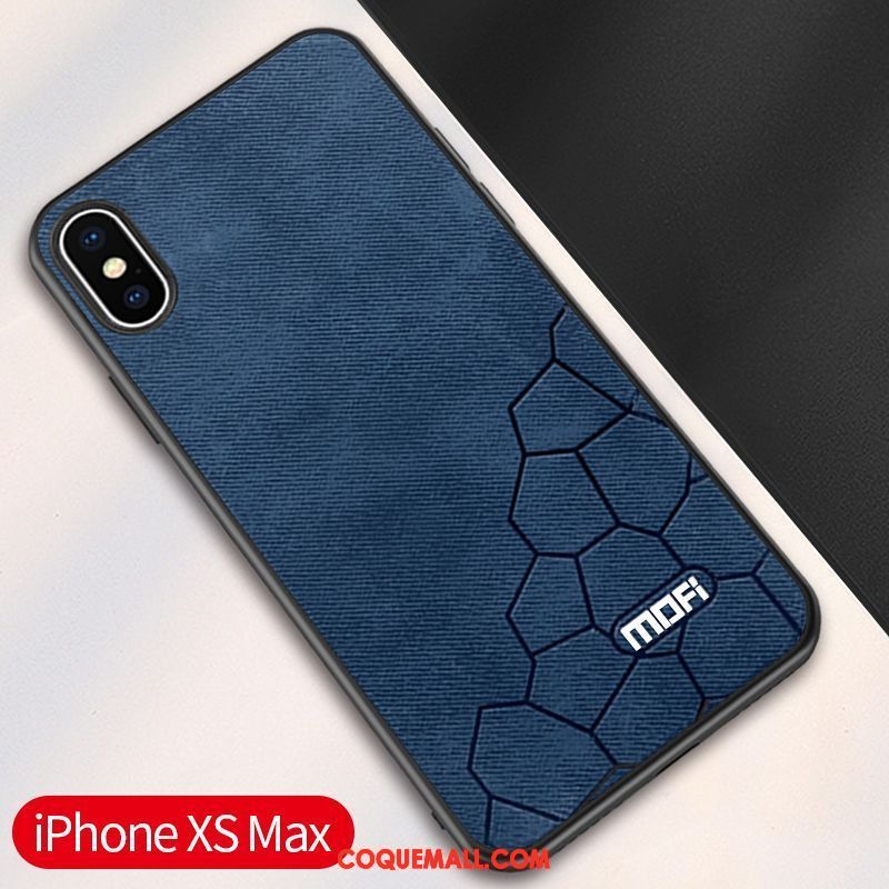 Étui iPhone Xs Max Téléphone Portable Très Mince Tissu, Coque iPhone Xs Max Silicone Marque De Tendance