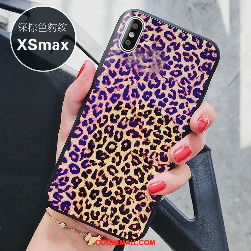 Étui iPhone Xs Max Verre Légères Personnalité, Coque iPhone Xs Max Bleu Tout Compris