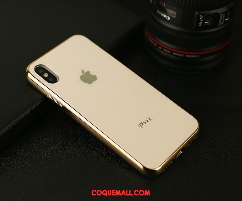 Étui iPhone Xs Max Verre Marque De Tendance Border, Coque iPhone Xs Max Nouveau Incassable