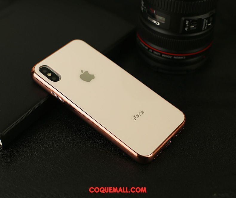 Étui iPhone Xs Max Verre Marque De Tendance Border, Coque iPhone Xs Max Nouveau Incassable