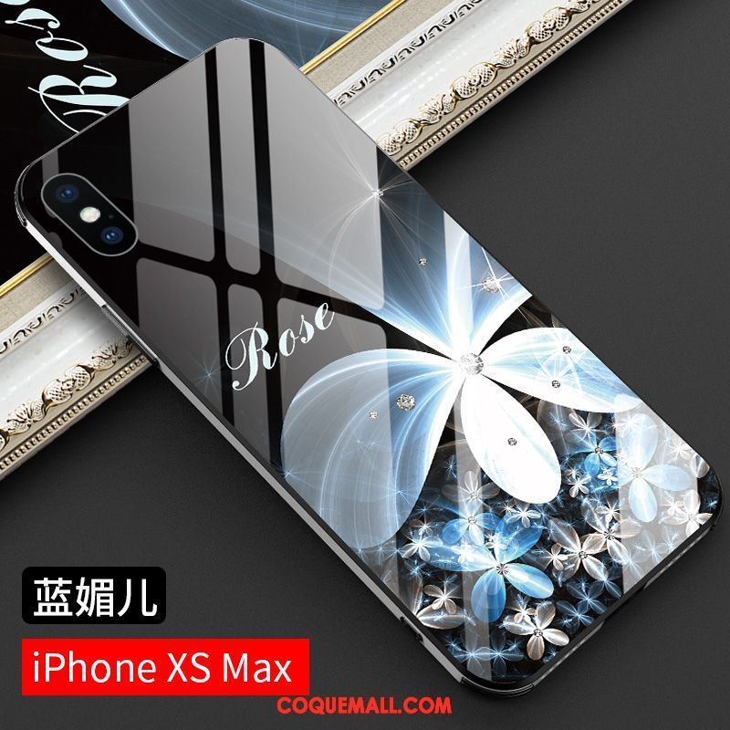 Étui iPhone Xs Max Violet Créatif Personnalité, Coque iPhone Xs Max Luxe Très Mince