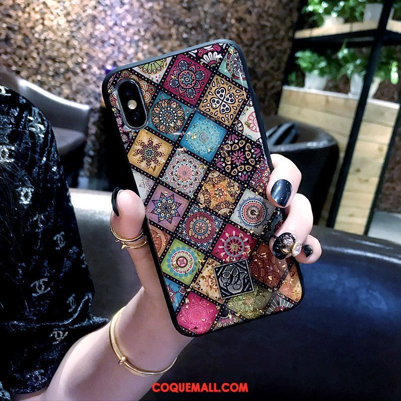 Étui iPhone Xs Nouveau Marque De Tendance Fluide Doux, Coque iPhone Xs Vintage Europe