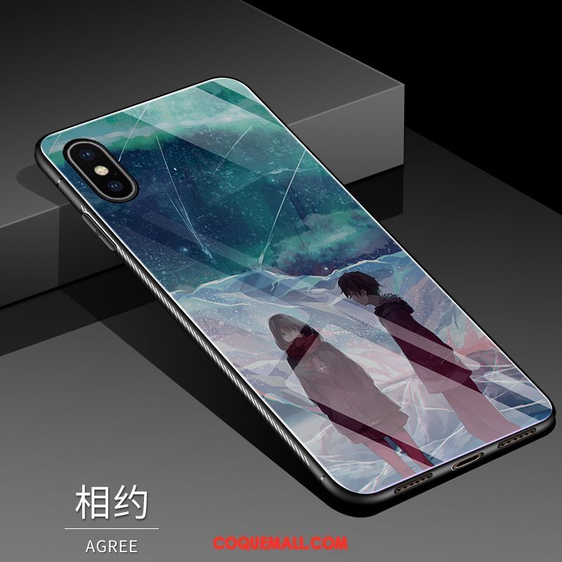 Étui iPhone Xs Ornements Suspendus Téléphone Portable Paillette, Coque iPhone Xs Personnalité Tendance