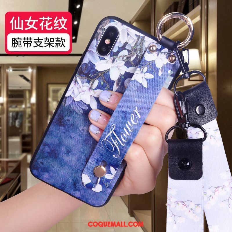 Étui iPhone Xs Personnalité Marque De Tendance Floral, Coque iPhone Xs Nouveau Créatif