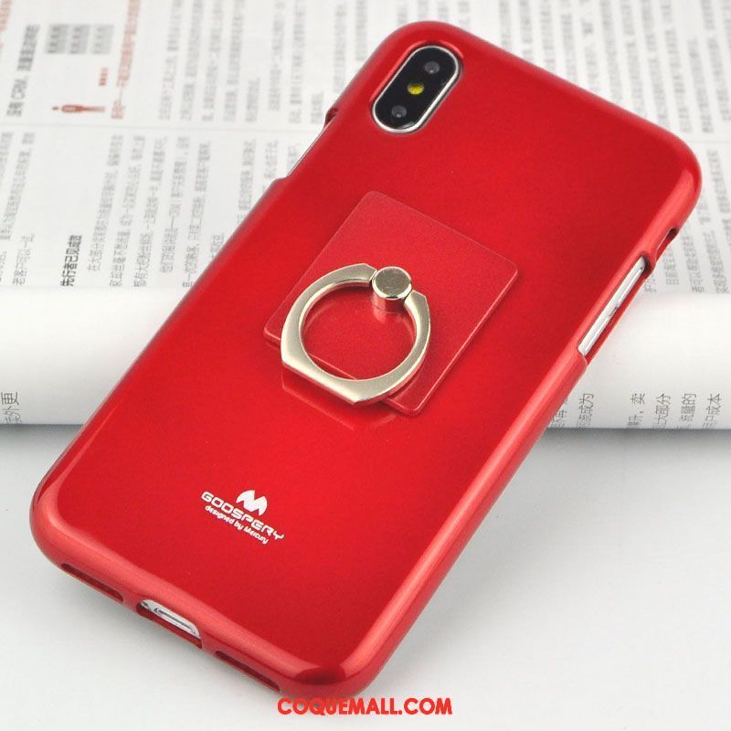 Étui iPhone Xs Protection Anneau Silicone, Coque iPhone Xs Téléphone Portable Nouveau