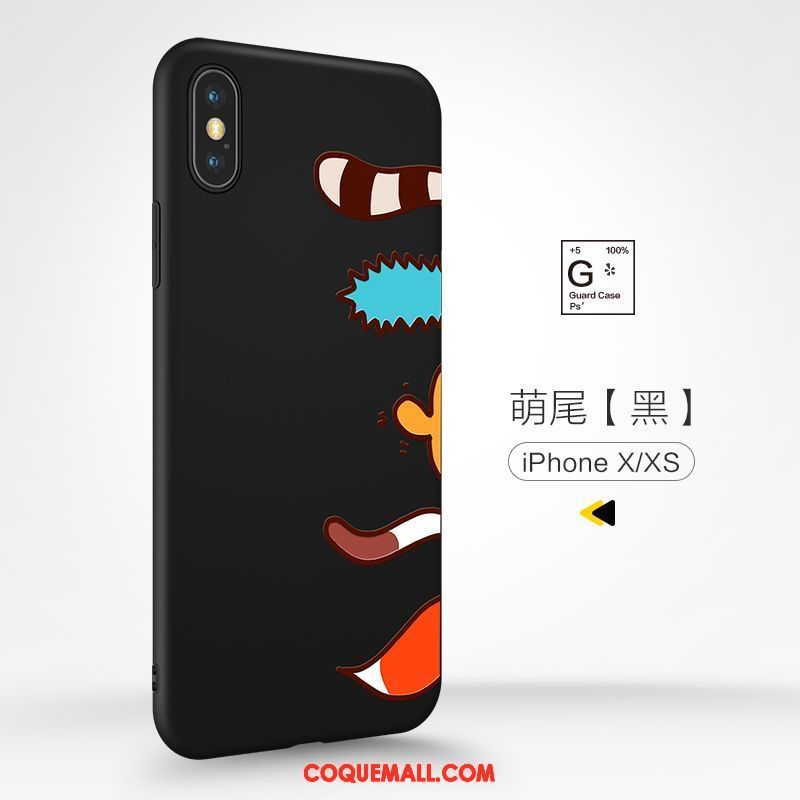 Étui iPhone Xs Silicone Tout Compris Net Rouge, Coque iPhone Xs Marque De Tendance Délavé En Daim