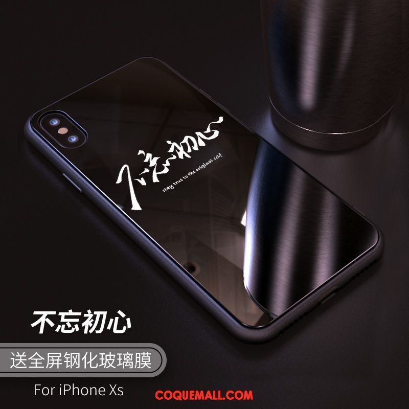 Étui iPhone Xs Silicone Tout Compris Personnalité, Coque iPhone Xs Incassable Marque De Tendance