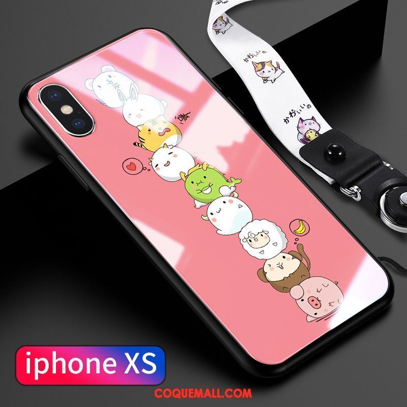 Étui iPhone Xs Tendance Charmant Verre, Coque iPhone Xs Nouveau Blanc