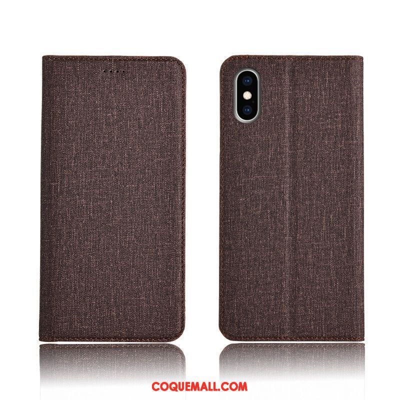 Étui iPhone Xs Étui En Cuir Protection Créatif, Coque iPhone Xs Silicone Clamshell