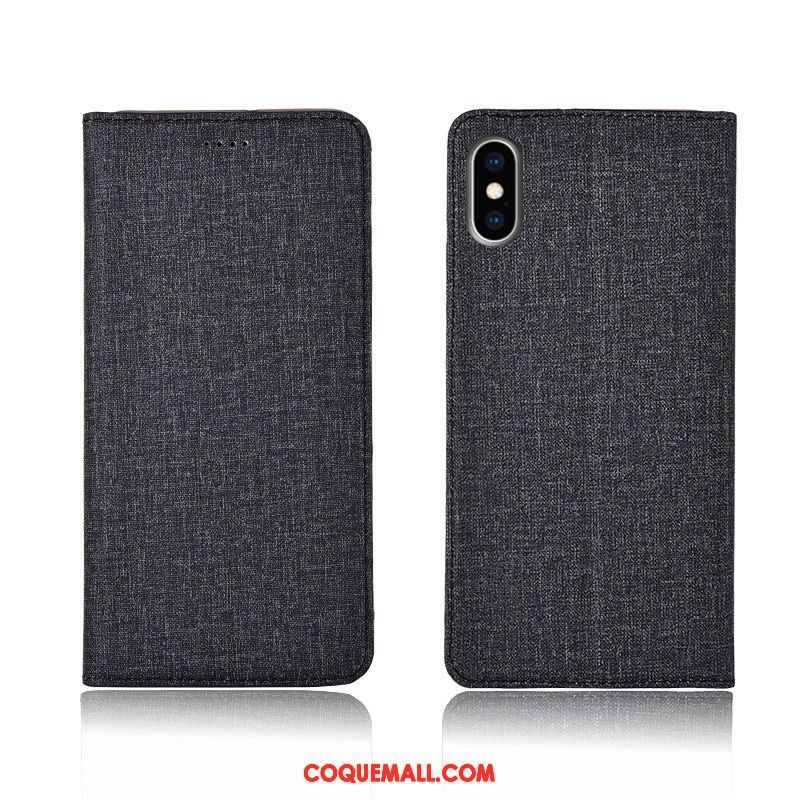 Étui iPhone Xs Étui En Cuir Protection Créatif, Coque iPhone Xs Silicone Clamshell