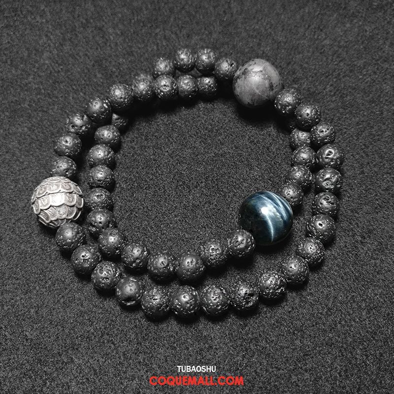 Bijoux En Argent Homme Bracelet Tendance Pure, Bijoux En Argent Simple Amoureux Blau