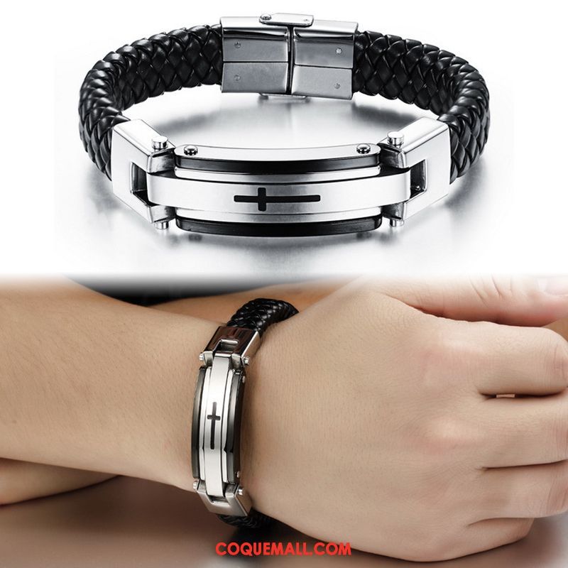 Bijoux En Argent Homme Qualité Tendance All-match, Bijoux En Argent Rétro Bracelet