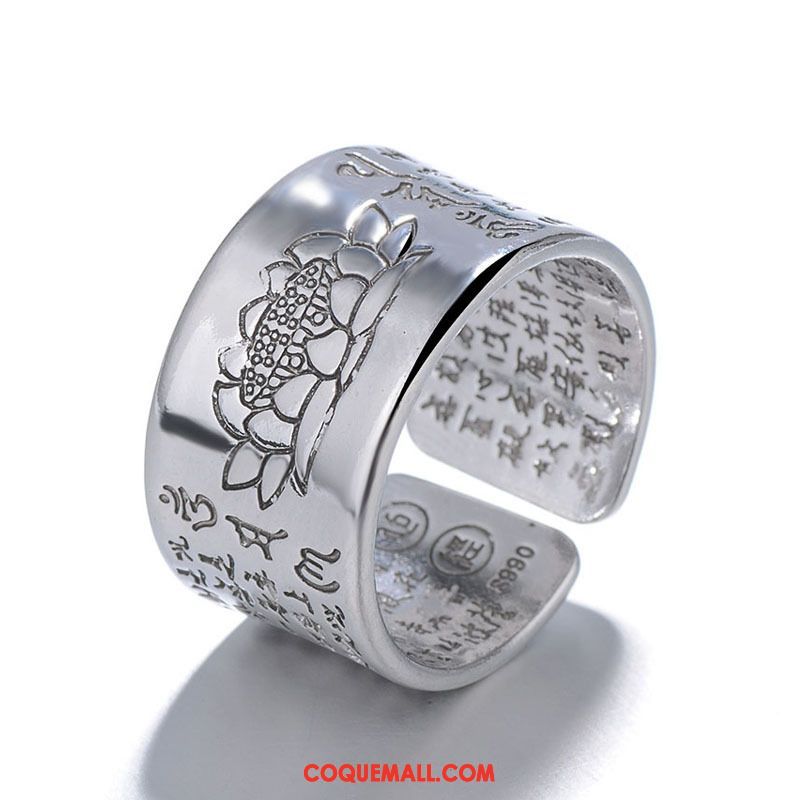 Bijoux En Argent Homme Rétro Cœur Étudiant, Bijoux En Argent Tendance Créatif