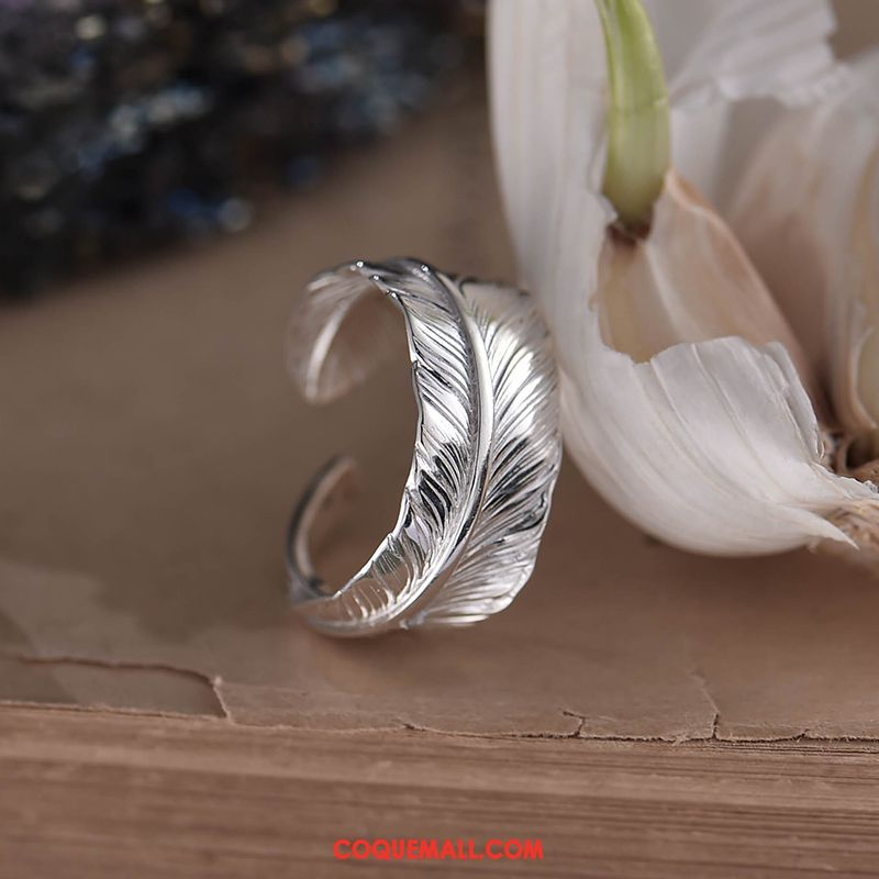 Bijoux En Argent Homme Rétro Personnalité Amoureux, Bijoux En Argent Pure Femme