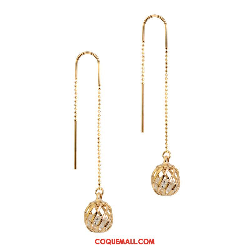 Boucles D'oreilles Femme All-match Longue Section Ultra, Boucles D'oreilles Tempérament Personnalité Gold