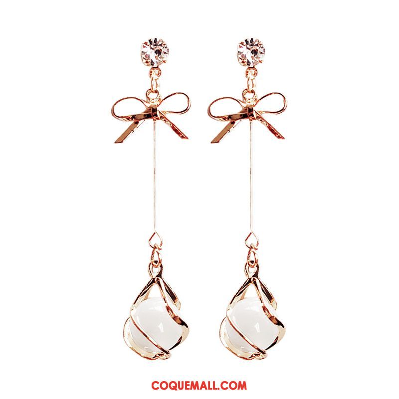 Boucles D'oreilles Femme Longue Section Simple All-match, Boucles D'oreilles Tendance Tassel Gold