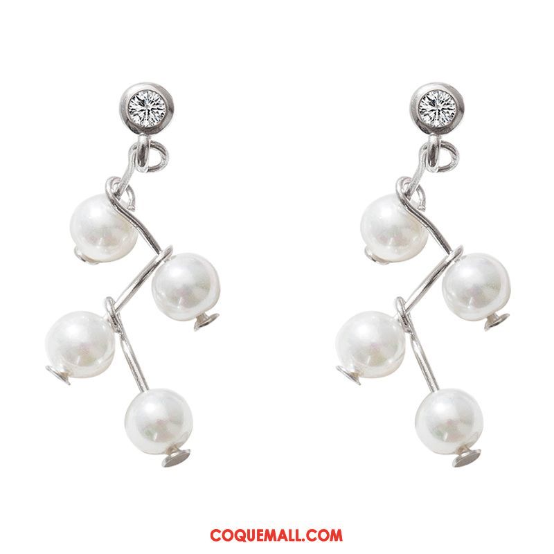 Boucles D'oreilles Femme Tempérament Mode Accessoires, Boucles D'oreilles Pure Perle