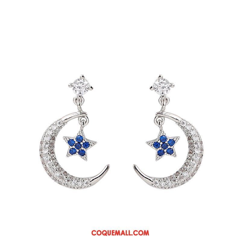 Boucles D'oreilles Femme Tempérament Personnalité Frais, Boucles D'oreilles Rouge Argenté