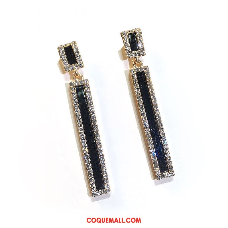 Boucles D'oreilles Femme Tempérament Pierres De Strass Europe, Boucles D'oreilles Rétro Dames