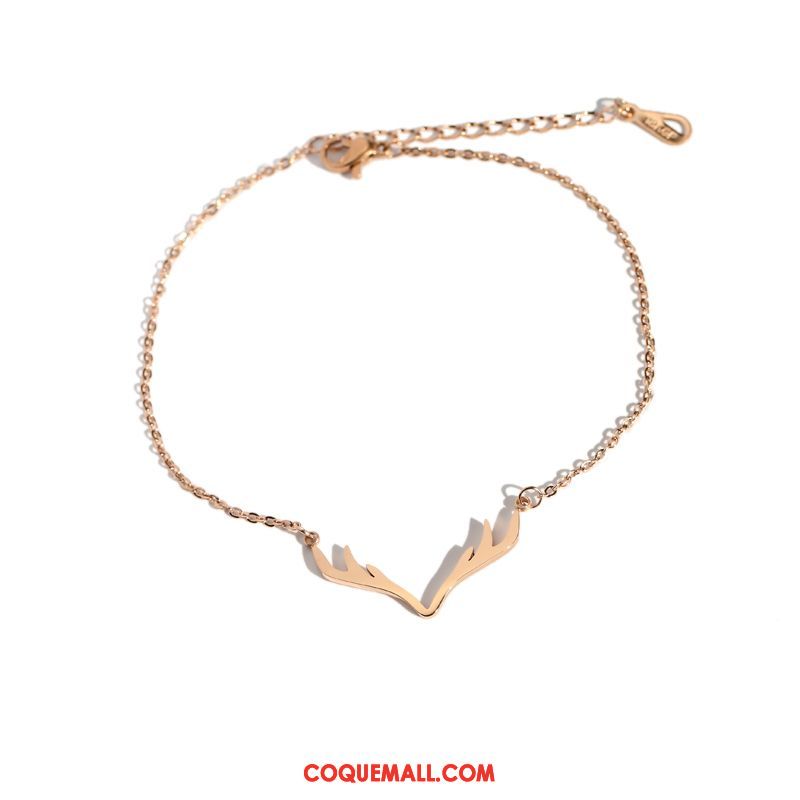 Bracelet De Cheville Femme All-match Mode Accessoires, Bracelet De Cheville Tempérament Rose Gold