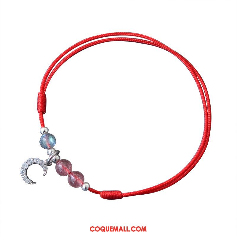 Bracelet De Cheville Femme Fleur Cristal Étudiant, Bracelet De Cheville Argenté Simple